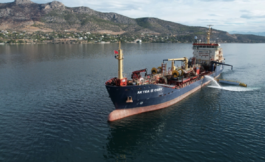 Environmental Protection Engineering (EPE) newly acquired oil spill response vessel contracted by European Maritime Safety Agency (EMSA) for Aegean Sea